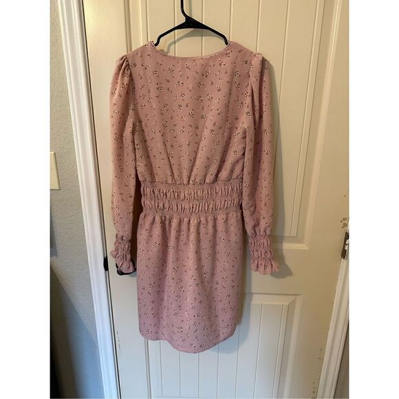 NWT Wayf Delaney Smocked Pink Dainty Floral Dress - Size Small - 91846WCH - Picture 8 of 10